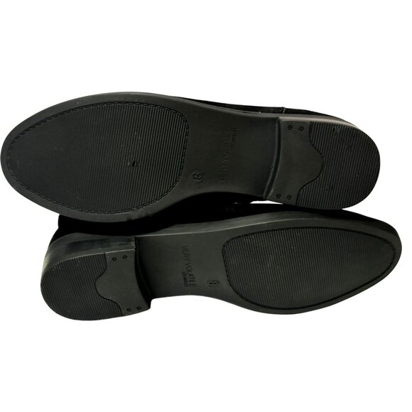 NEW Very Volatile Los Angeles Jericho Sz 8 Black Suede Leather Booties Side Zip - Picture 10 of 12